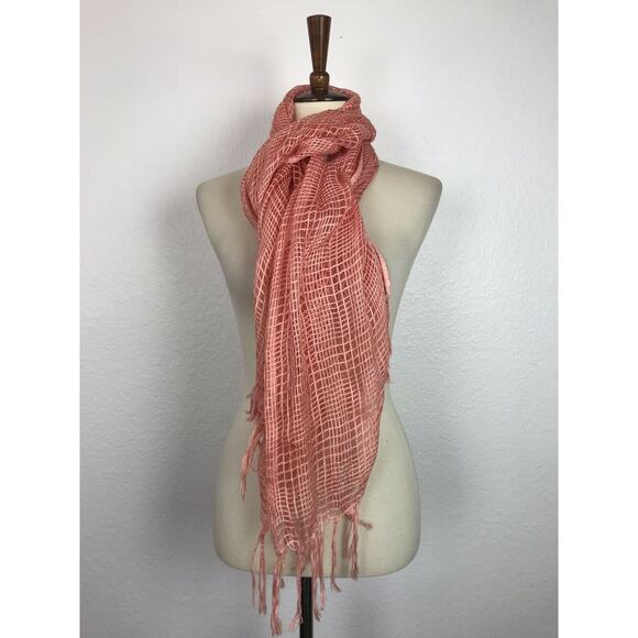 Liz Claiborne Plaid Fringe Trim Rectangle Scarf - Picture 1 of 7